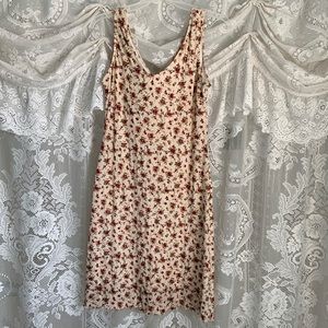 Floral sleeveless dress fully lined 8-10